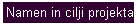 Namen in cilji projekta