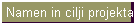 Namen in cilji projekta