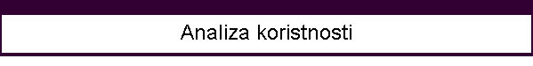 Analiza koristnosti